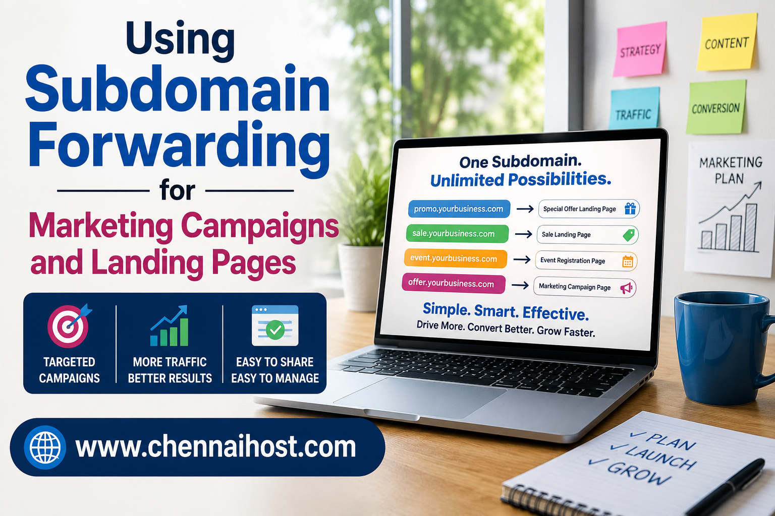 Using Subdomain Forwarding for Marketing Campaigns and Landing Pages